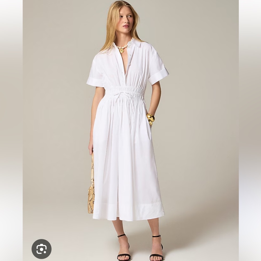 NWT J.Crew Elena Shirtdress in Cotton Poplin